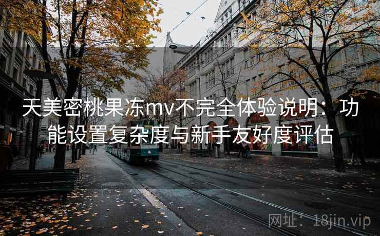 天美密桃果冻mv不完全体验说明：功能设置复杂度与新手友好度评估