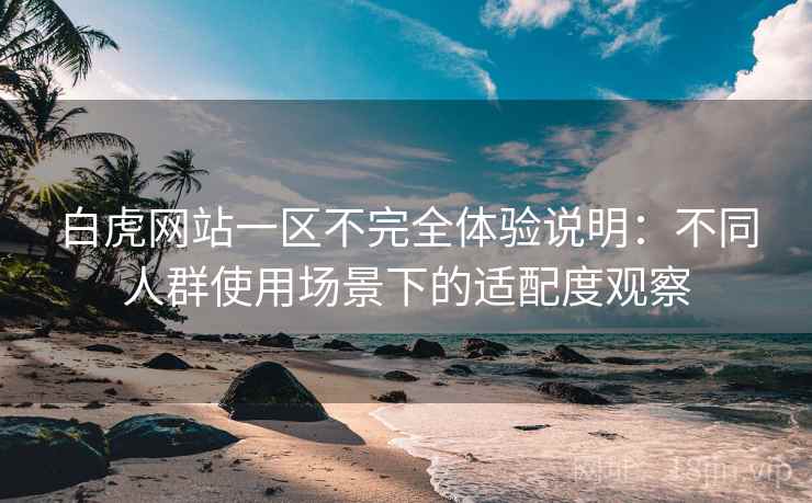 白虎网站一区不完全体验说明：不同人群使用场景下的适配度观察  第1张