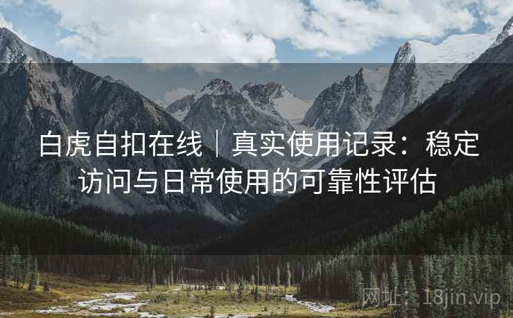 白虎自扣在线｜真实使用记录：稳定访问与日常使用的可靠性评估  第1张