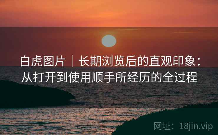 白虎图片|长期浏览后的直观印象:从打开到使用顺手所经历的全过程 第1张 白虎图片|长期浏览后的直观印象:从打开到使用顺手所经历的全过程 第1张