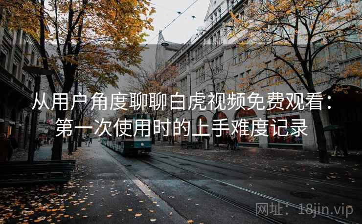 从用户角度聊聊白虎视频免费观看：第一次使用时的上手难度记录