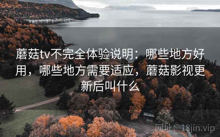 蘑菇tv不完全体验说明：哪些地方好用，哪些地方需要适应，蘑菇影视更新后叫什么