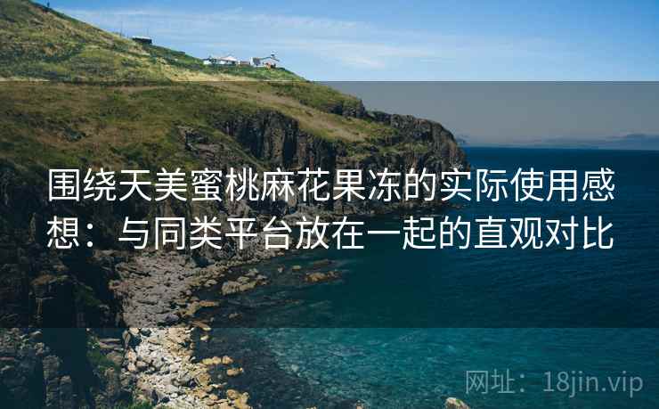 围绕天美蜜桃麻花果冻的实际使用感想：与同类平台放在一起的直观对比
