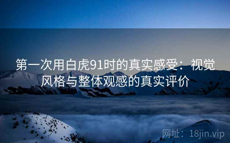 第一次用白虎91时的真实感受：视觉风格与整体观感的真实评价