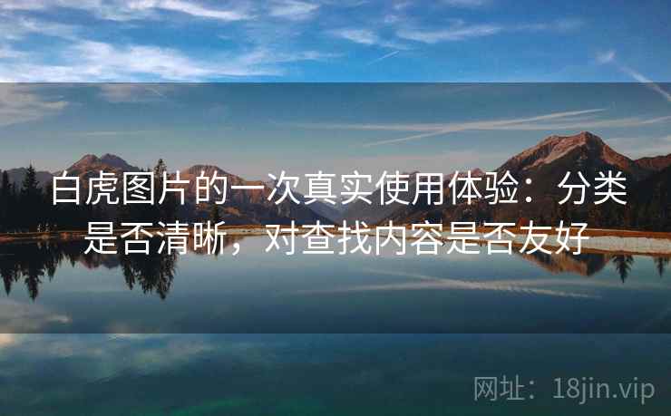 白虎图片的一次真实使用体验：分类是否清晰，对查找内容是否友好